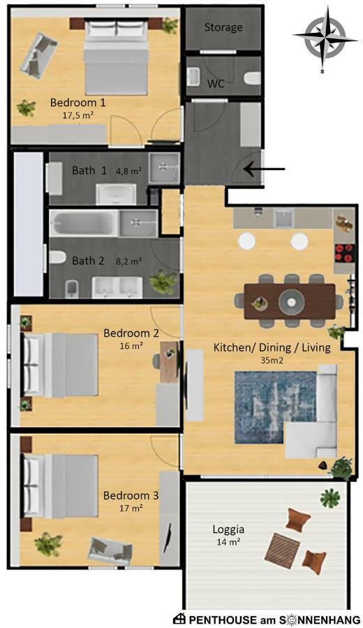 Penthouse Am Sonnenhang Mit Exklusiver Ausstattung Schladming Eksteriør billede
